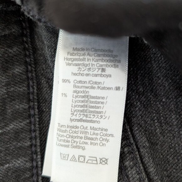 Madewell The Petite Perfect Vintage Wide-Leg Jean in Belmere Wash Black Size 26P - Picture 8 of 8